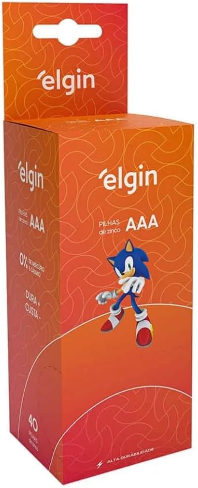 Elgin Pilhas AAA Zinco Kit 40 — foto 1