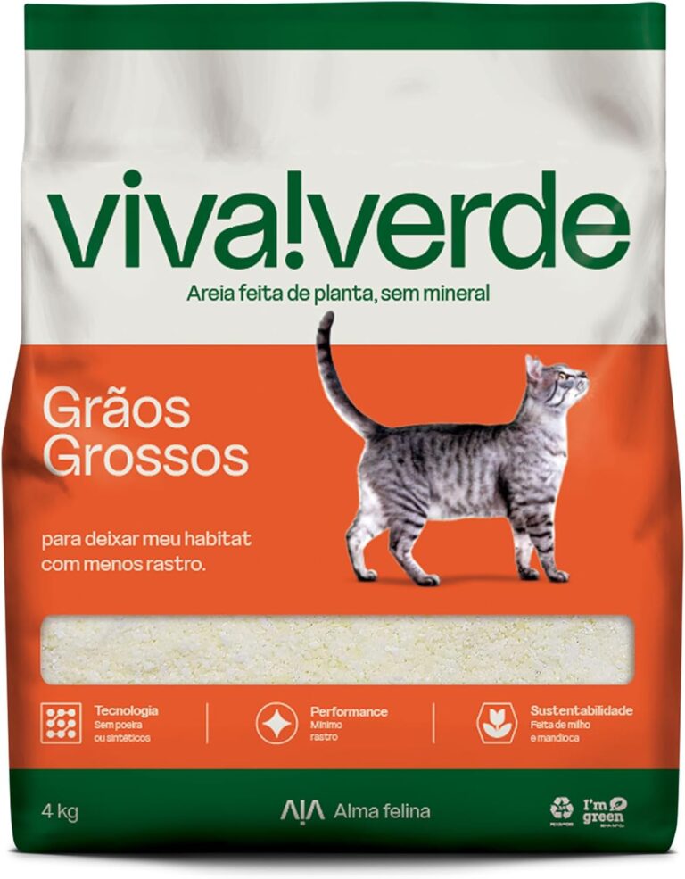 Viva Verde Areia Biodegradável Grãos Grossos para Gatos 4 kg — foto 1