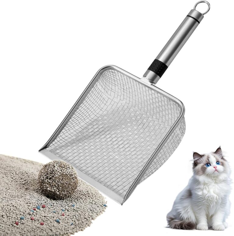 Jinyuhay Pá Higiênica de Aço Inox para Areia de Gatos — foto 1