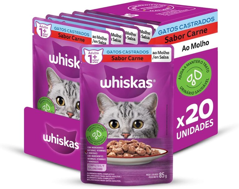 Whiskas Sachê Carne para Gatos Castrados — 20 Unidades de 85 g — foto 1