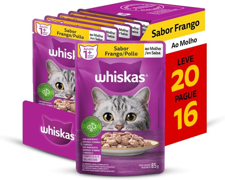 Whiskas Sachê Frango ao Molho para Gatos Adultos — 20 Unidades — foto 1