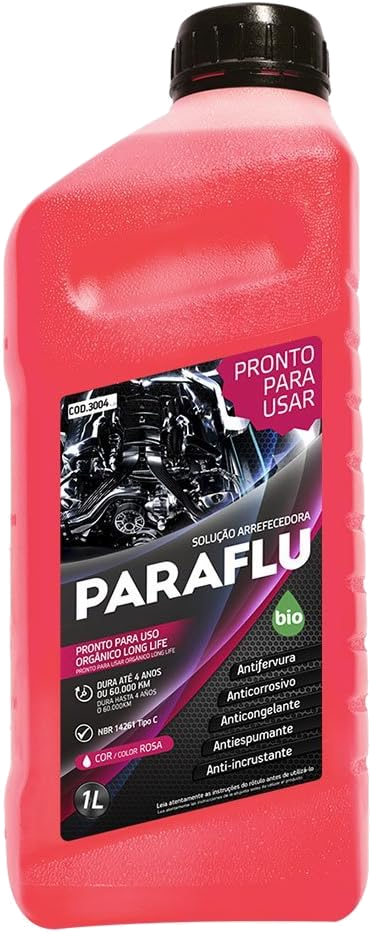Paraflu Org Long Life Rosa Pronto para Uso 1 L
