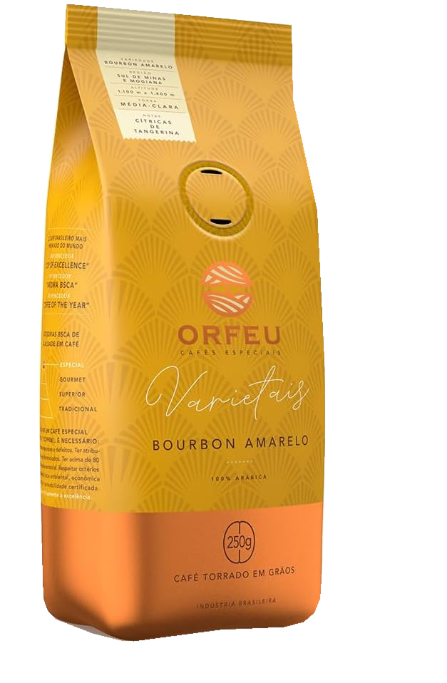 Orfeu Café Bourbon Amarelo em Grãos 250 g