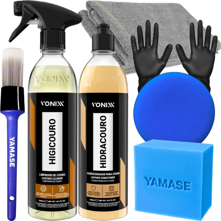 Kit Vonixx para Limpeza e Hidratação de Couro com Acessórios