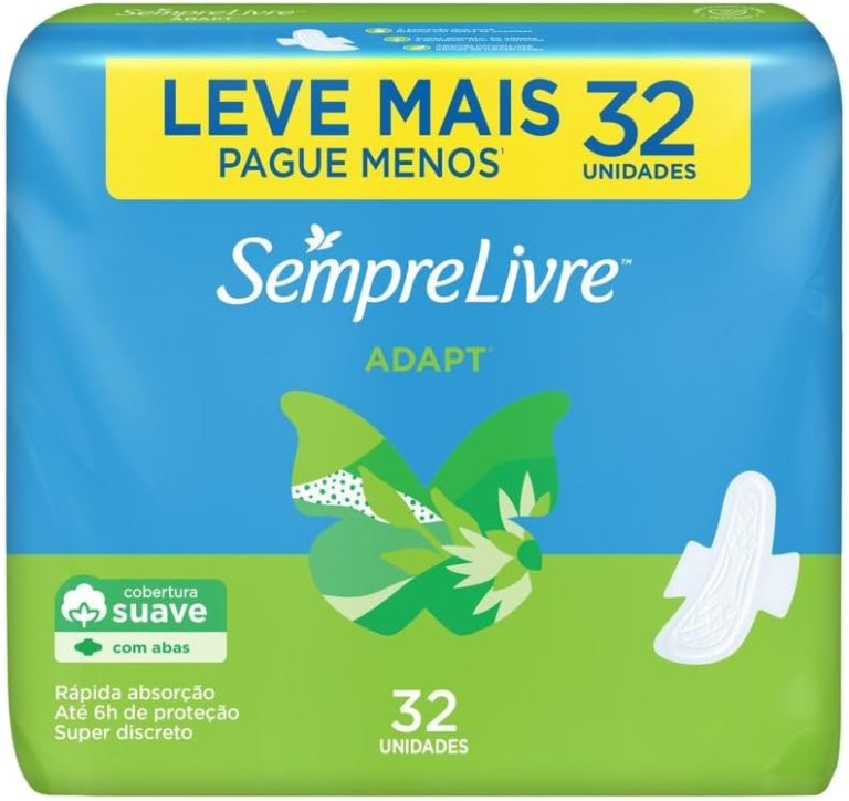Sempre Livre Absorventes Externos Suaves com Abas 32 Unidades — foto 1