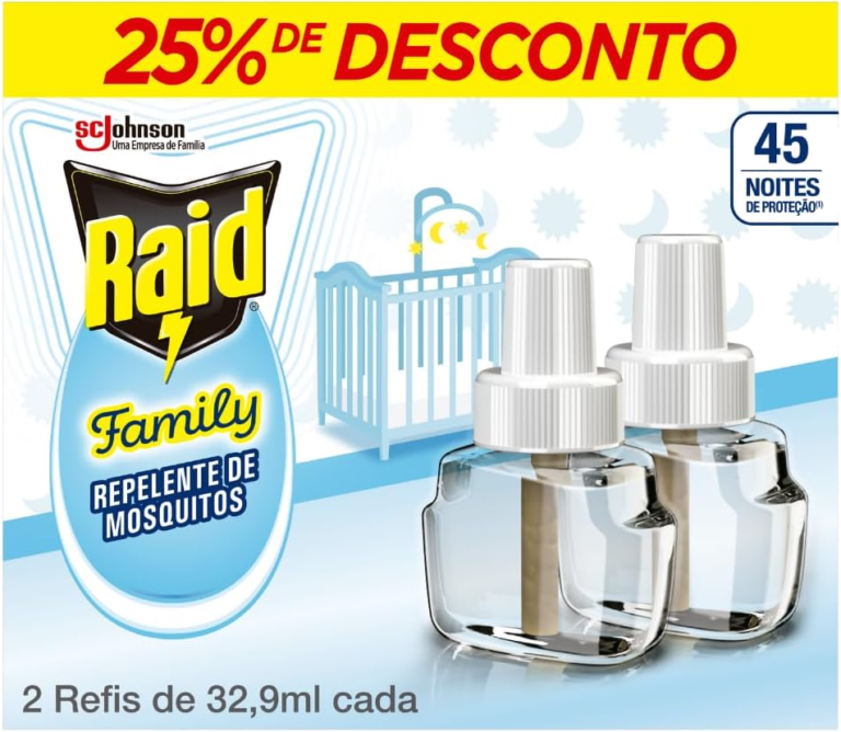 Raid Family Repelente Elétrico 2 Refis de 32,9 ml — foto 1